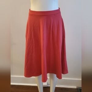 Cynthia Rowley Vibrant Red A-Line Skirt